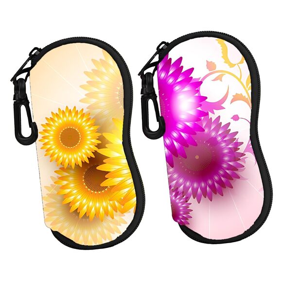Accessories - 7329 Soft Sunglass Case Travel Reading Eyeglass Case Slim Glass Bag